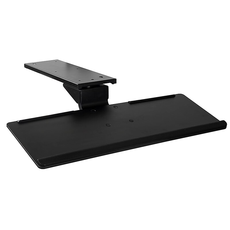 Mount-It! Adjustable Under Desk Keyboard Tray and Mouse Platform, Black (MI-7138) image 1