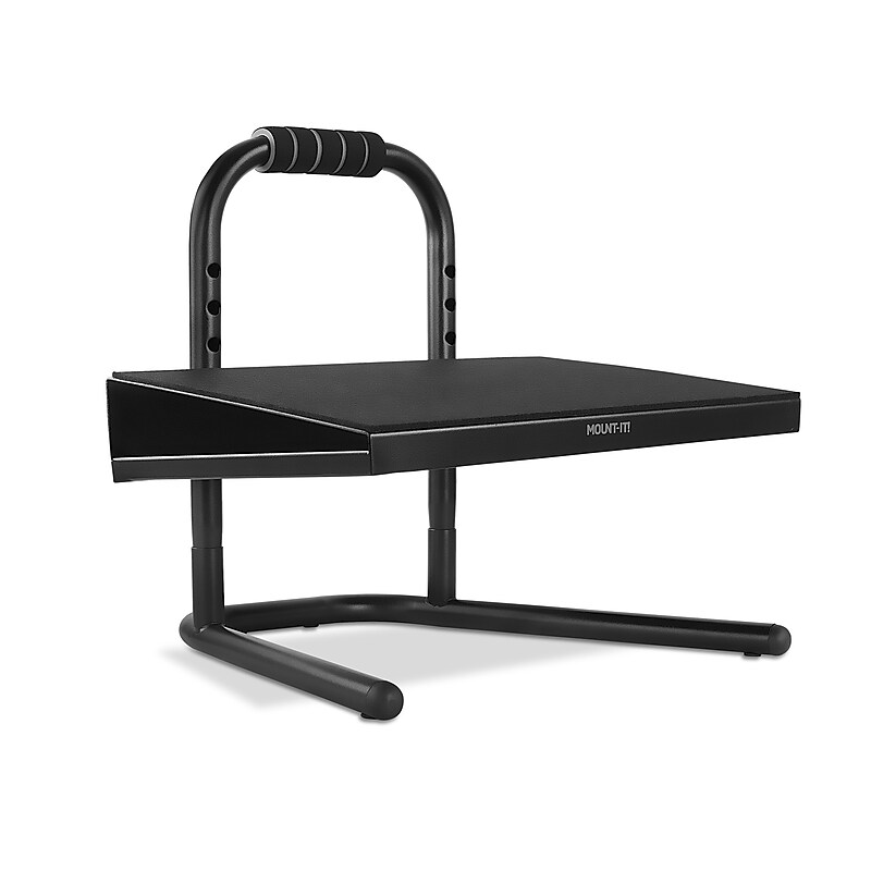 Mount-It! Tilt Adjustable Footrest, Black (MI-7807) image 1