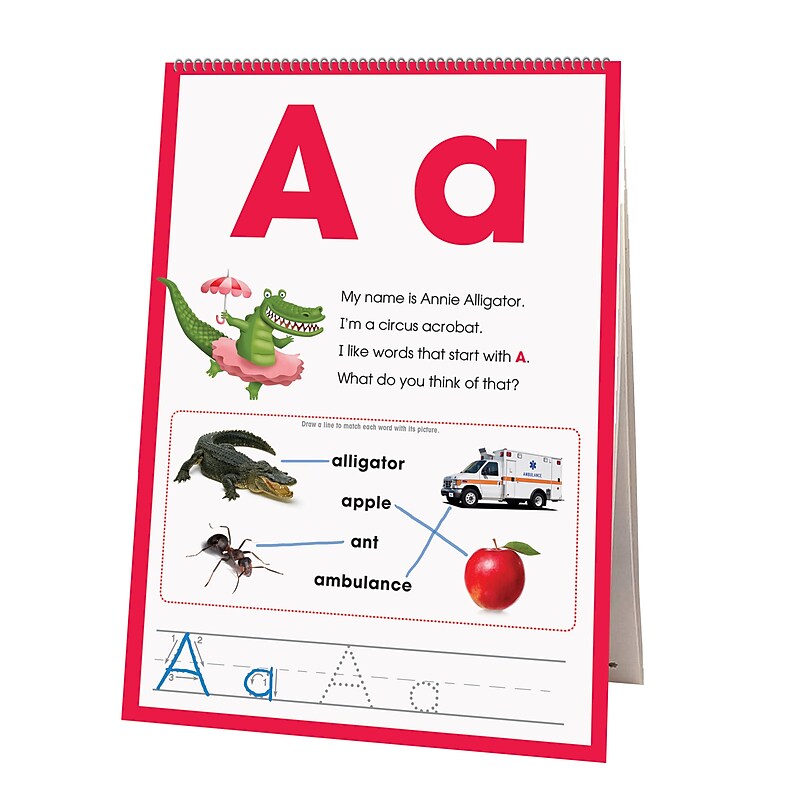 Newmark Learning Alphabet Animal Friends Flip Chart (NL-4679) image 1