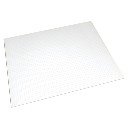 Pacon Ghostline Tri-Fold Foam Board, 22 x 28 Inch, 1/2 Inch Faint Grid,  White, Each