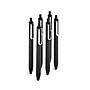 Poppin Black Retractable Gel Luxe Pen, Black Ink, Set of 100 (104509)~#|#~sp49748950_sc7