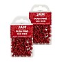 JAM Paper Pushpins, Red, 2 Packs of 100 (2242955A)~#|#~sp49916282_sc7