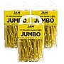 JAM Paper Jumbo Paper Clips, Yellow, 3 Packs of 75 (42182236B)~#|#~sp49917620_sc7