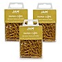 JAM Paper Small Paper Clips, Gold, 3 Packs of 100 (21832058B)~#|#~sp49917623_sc7