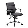 Boss CaresoftPlus Executive Series High Back Executive Chair with Metal Chrome Finish, Black (B9476-BK)~#|#~sp5006379_sc7