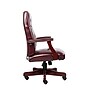 Boss Classic Vinyl Executive Oxblood Chair, Burgundy/Mahogany Finish Frame (B905-BY)~#|#~sp5013892_sc7