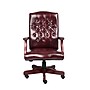 Boss Classic Vinyl Executive Oxblood Chair, Burgundy/Mahogany Finish Frame (B905-BY)~#|#~sp5014175_sc7
