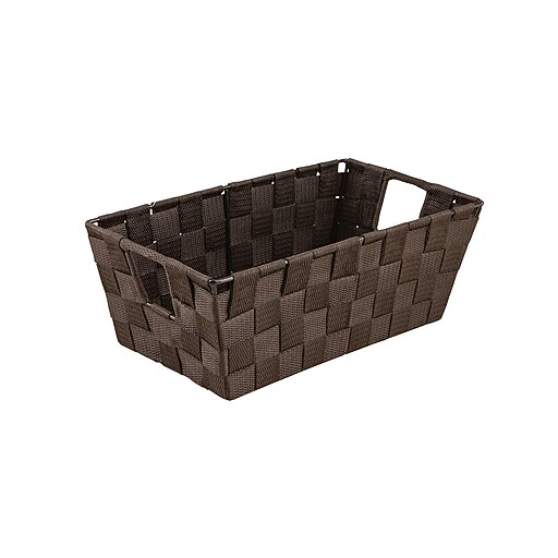 Simplify Polyester Basket, Choco, Each at Staples