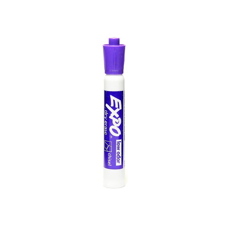 Expo Dry Erase Marker, Chisel Point, Purple, 6/Pack (29651-PK6) image 1