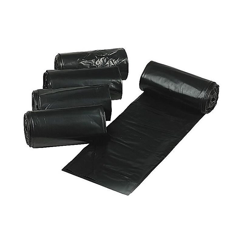 Berry Global 45 Gallon Contractor Bag, 32" x 50", Low Density, 3 mil, Black, 20 Bags/Box (0186470-181844) image 1