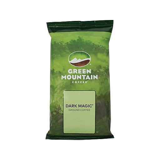 Green Mountain Dark Magic Ground Coffee Packs, Dark Roast, 2.2 oz., 50