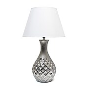 Elegant Designs Incandescent Table Lamp, Metallic Silver (LT2041-MSV)