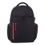 Swiss Mobility Stride Backpack, Polyester, Black (BKP1017SMBK)