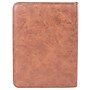 Bugatti Valentino Faux Leather Portfolio Case with Zipper Closure, Cognac (WRC1517-Cognac)~#|#~sp50664671_sc7