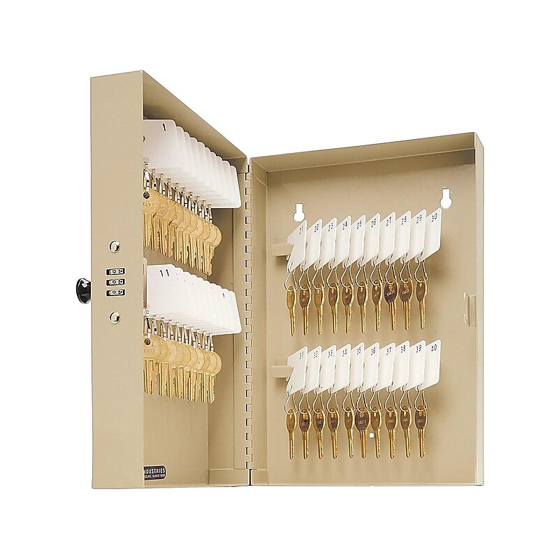 MMF Industries STEELMASTER 40-Key Combination Cabinet, Sand (201204003) image 1