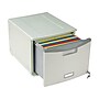 Storex 1-Drawer Stackable Storage, Gray (61251S02C)~#|#~sp50665843_sc7