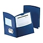 Duo-Tang Contour 2-Pocket Portfolio Folder, Dark Blue, 25/Box (5062523)~#|#~sp50665848_sc7