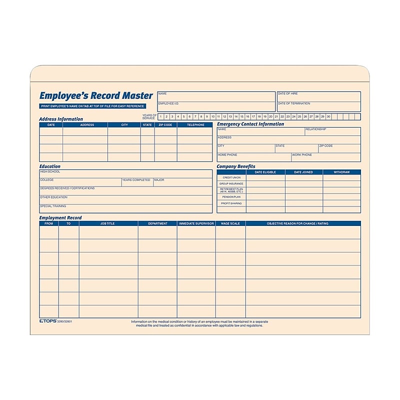 TOPS File Jacket, 1 1/4" Expansion, Letter Size, Manila, 15/Pack (TOP 32801) image 1