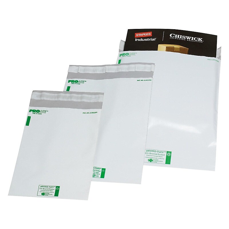 14.5" x 19" Self-Sealing Poly Mailers, #6, 100/Pack (5180) image 1