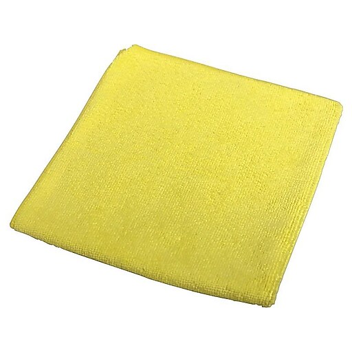 Impact Microfiber Dry Cloths, Yellow, 12/Pack (LFK700) Staples