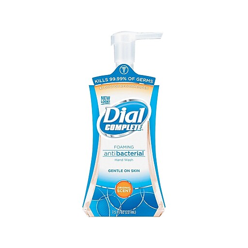 Dial Complete Antibacterial Foaming Hand Soap, Original, 7.5 Oz., 8