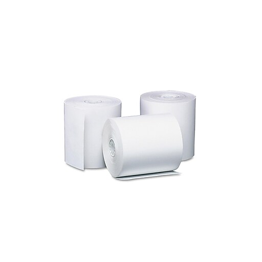 PM Company Thermal Cash Register/POS Rolls, 3 1/8" x 119', 50/Carton
