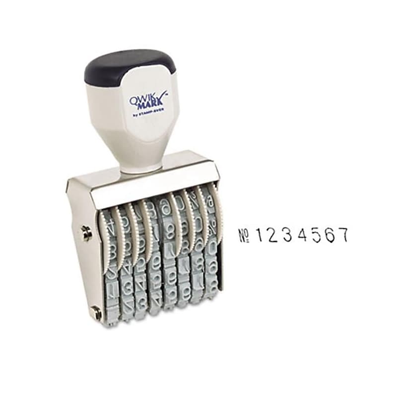 U.S. Stamp & Sign Rubber Numberer, 8 Bands, Type Size 2 image 1