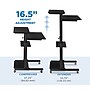Mount-It! 28"W Adjustable Steel Standing Desk, Black (MI-7940B)~#|#~sp50821594_sc7