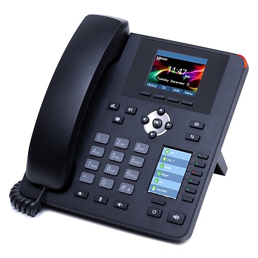 XBLUE IP7G Enterprise Gigabit IP Phone, Black at Staples