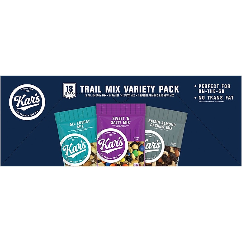 Kar's Trail Mix Variety Pack, 18 Bags/Box (288-00004) image 1