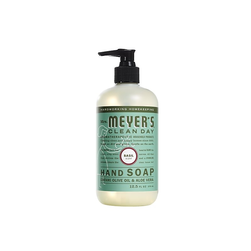 Mrs. Meyer’s Clean Day Liquid Liquid Hand Soap, Basil Scent, 12.5 oz (651344) image 1