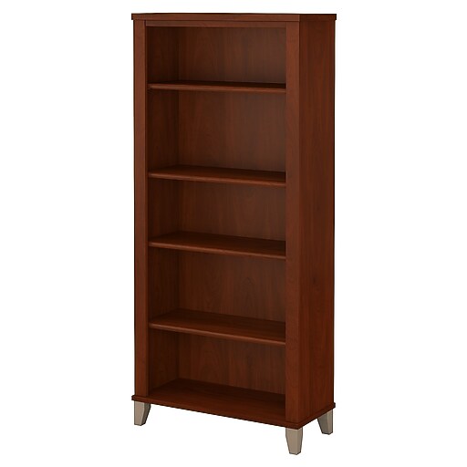 Bush Furniture Somerset 65.21" 5Shelf Bookcase with Adjustable Shelves