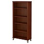 Bush Furniture Somerset 65" 5-Shelf Bookcase with Adjustable Shelves, Hansen Cherry Laminate (WC81765)~#|#~sp50982402_sc7