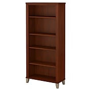 Bush Furniture Somerset 5 Shelf Bookcase, Hansen Cherry (WC81765)