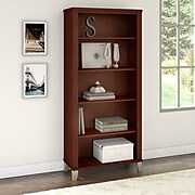 Bush Furniture Somerset 5 Shelf Bookcase, Hansen Cherry (WC81765)