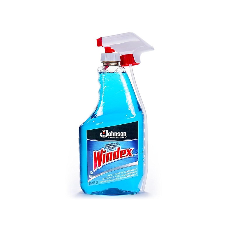 Windex Window & Glass Cleaners, No Scent, 32 Oz., 12/Carton (695237CT) image 1
