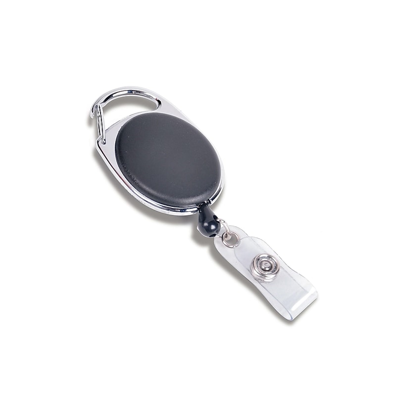 IDville Snap On Badge Reels, Black, 25/Pack (1343042BK31) image 1