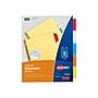 Avery Big Tab Insertable Buff Paper Dividers, 5-Tab, Assorted Colors, 48 Sets/Carton (11109)~#|#~sp50987069_sc7
