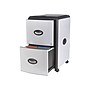 Storex Deluxe 2-Drawer Mobile Vertical File Cabinet, Letter Size, Lockable, 23"H x 15"W x 19"D, Metal (61352U01C)~#|#~sp50987649_sc7