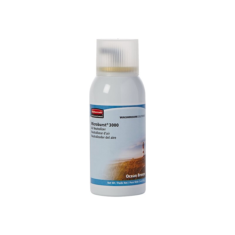 Rubbermaid Microburst 3000 Aerosol Refill, Ocean Breeze, 2 oz., 12/Carton (401258) image 1