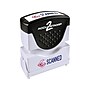 Accu-Stamp 2 Two-Color Pre-Inked Stamp, "SCANNED", Blue and Red Inks (035606)~#|#~sp50987673_sc7