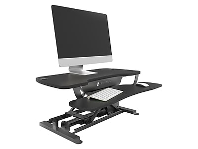 VersaDesk PowerPro 36"W Electric Adjustable Standing Desk Converter - Thumbnail 4