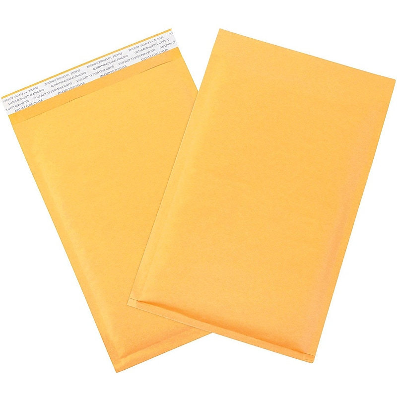 8 1/2" X 12" Premium Cushion Kraft Bubble Mailer #2 Made in USA, 100/Pack image 1
