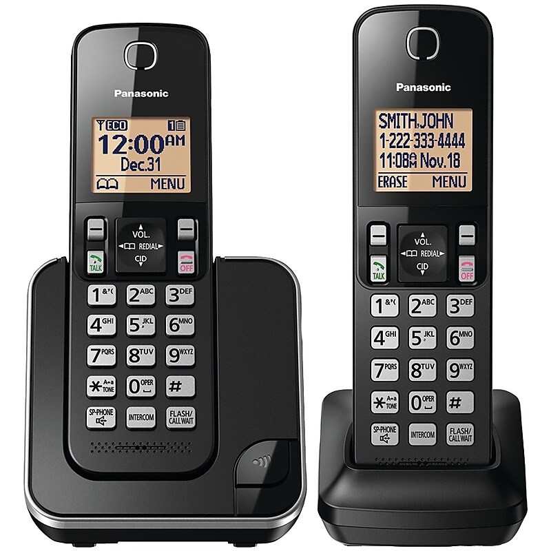 Panasonic Kx-tgc352b Expandable 2-Handset Cordless Telephone (PANKXTGC352B) image 1