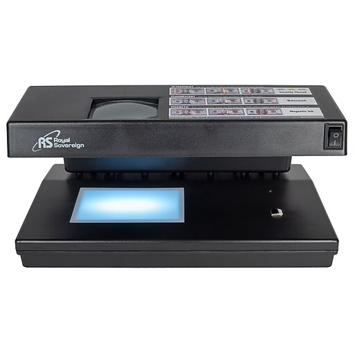 Royal Sovereign Counterfeit Detection Machine, Black (RCD2000) at Staples