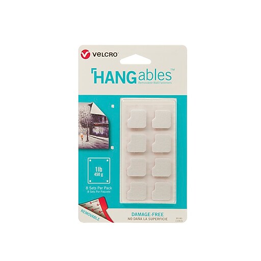 VELCRO® Removable Wall Fasteners, 16/Pack at Staples