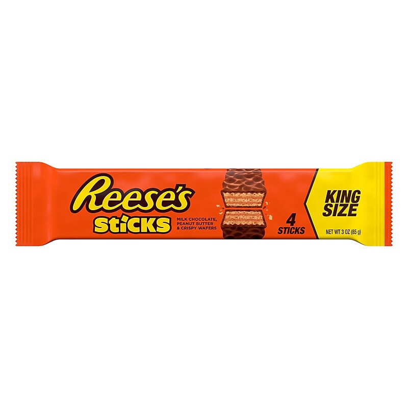 Reese's Sticks Crispy Wafers Peanut Butter Candy Bar King Size 3 oz. (HEC20200) image 1