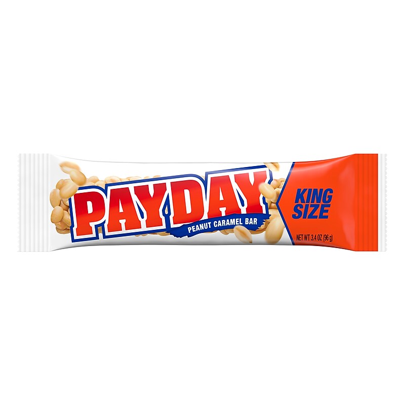 Payday Peanut Caramel King Size Candy Bar, 3.4 oz (LEA80726) image 1