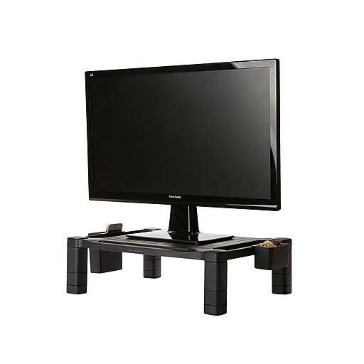 Shop Staples For Mind Reader Plastic Monitor Stand With Side