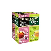 Bigelow Green Tea & English Breakfast Variety Pack, Keurig® K-Cup® Pods, 24/Box (611247383551)